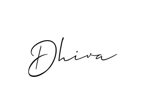 Dhiva stylish signature style. Best Handwritten Sign (Allison_Script) for my name. Handwritten Signature Collection Ideas for my name Dhiva. Dhiva signature style 2 images and pictures png