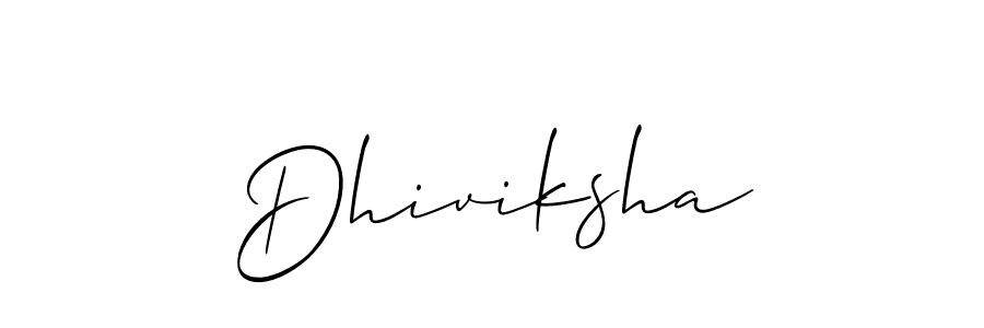 You should practise on your own different ways (Allison_Script) to write your name (Dhiviksha) in signature. don't let someone else do it for you. Dhiviksha signature style 2 images and pictures png