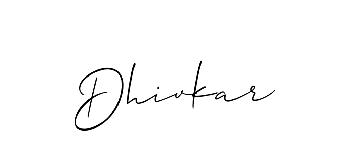 How to Draw Dhivkar signature style? Allison_Script is a latest design signature styles for name Dhivkar. Dhivkar signature style 2 images and pictures png