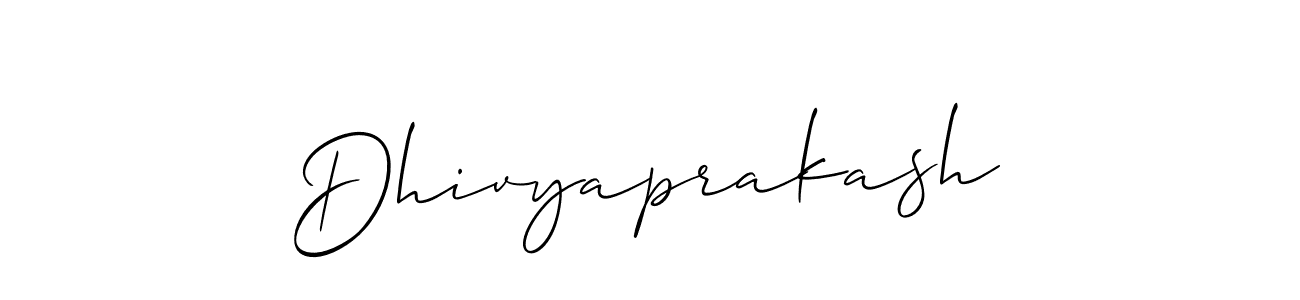 The best way (Allison_Script) to make a short signature is to pick only two or three words in your name. The name Dhivyaprakash include a total of six letters. For converting this name. Dhivyaprakash signature style 2 images and pictures png