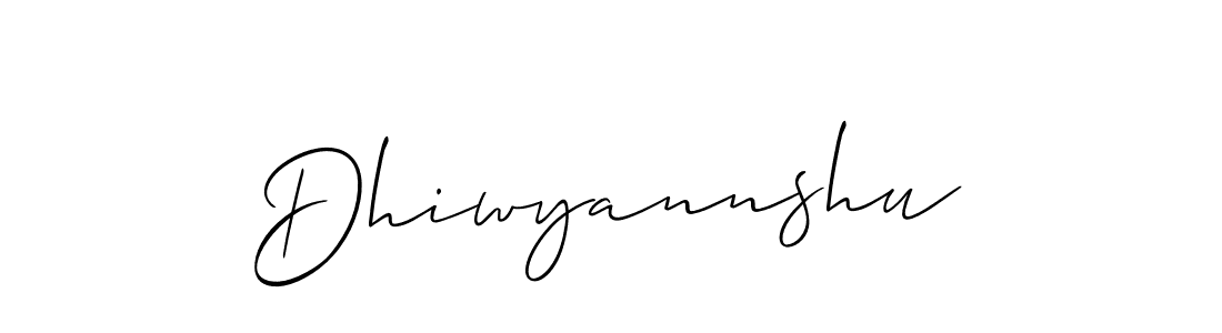 Best and Professional Signature Style for Dhiwyannshu. Allison_Script Best Signature Style Collection. Dhiwyannshu signature style 2 images and pictures png