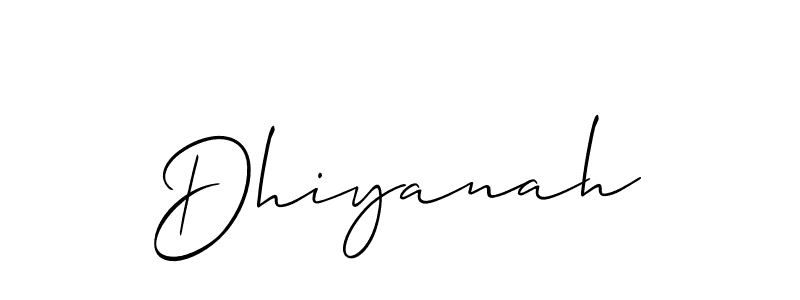 Make a short Dhiyanah signature style. Manage your documents anywhere anytime using Allison_Script. Create and add eSignatures, submit forms, share and send files easily. Dhiyanah signature style 2 images and pictures png