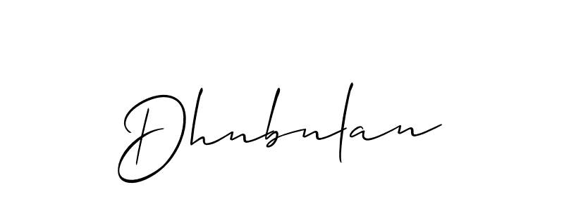 Use a signature maker to create a handwritten signature online. With this signature software, you can design (Allison_Script) your own signature for name Dhnbnlan. Dhnbnlan signature style 2 images and pictures png