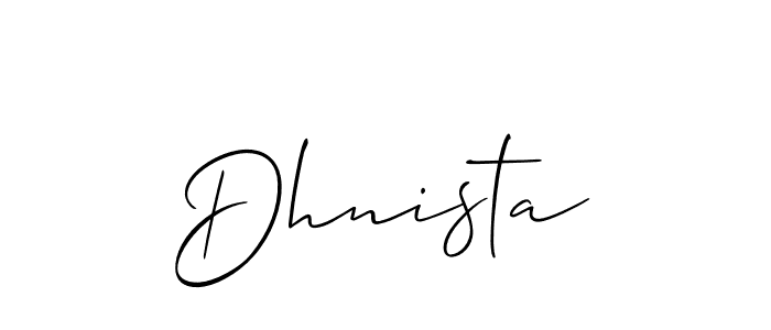 You can use this online signature creator to create a handwritten signature for the name Dhnista. This is the best online autograph maker. Dhnista signature style 2 images and pictures png