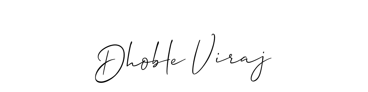 Use a signature maker to create a handwritten signature online. With this signature software, you can design (Allison_Script) your own signature for name Dhoble Viraj. Dhoble Viraj signature style 2 images and pictures png