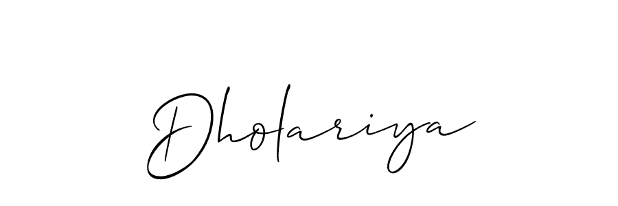 Once you've used our free online signature maker to create your best signature Allison_Script style, it's time to enjoy all of the benefits that Dholariya name signing documents. Dholariya signature style 2 images and pictures png