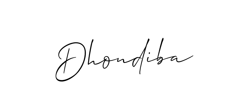 if you are searching for the best signature style for your name Dhondiba. so please give up your signature search. here we have designed multiple signature styles  using Allison_Script. Dhondiba signature style 2 images and pictures png