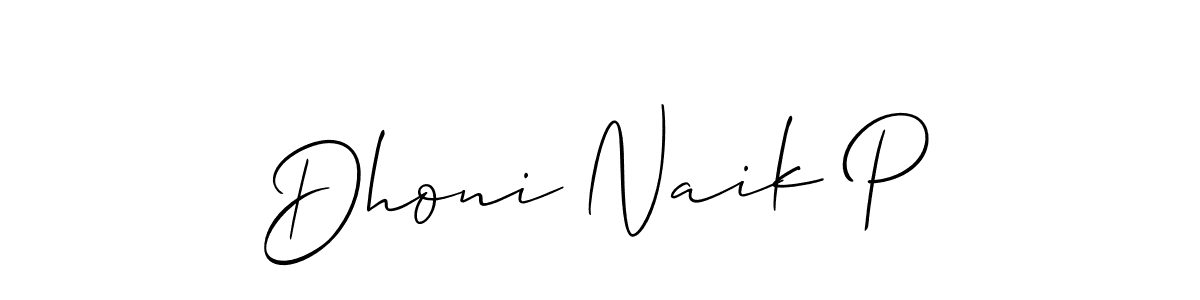 Dhoni Naik P stylish signature style. Best Handwritten Sign (Allison_Script) for my name. Handwritten Signature Collection Ideas for my name Dhoni Naik P. Dhoni Naik P signature style 2 images and pictures png