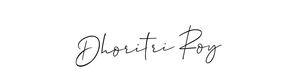 You should practise on your own different ways (Allison_Script) to write your name (Dhoritri Roy) in signature. don't let someone else do it for you. Dhoritri Roy signature style 2 images and pictures png