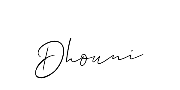 Once you've used our free online signature maker to create your best signature Allison_Script style, it's time to enjoy all of the benefits that Dhouni name signing documents. Dhouni signature style 2 images and pictures png