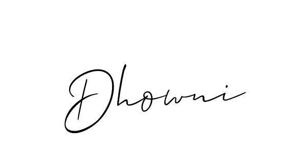 if you are searching for the best signature style for your name Dhowni. so please give up your signature search. here we have designed multiple signature styles  using Allison_Script. Dhowni signature style 2 images and pictures png