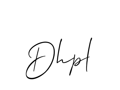 You should practise on your own different ways (Allison_Script) to write your name (Dhpl) in signature. don't let someone else do it for you. Dhpl signature style 2 images and pictures png