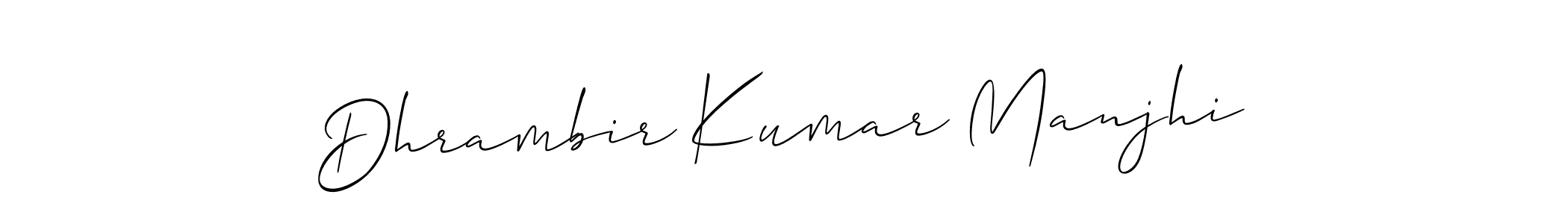 The best way (Allison_Script) to make a short signature is to pick only two or three words in your name. The name Dhrambir Kumar Manjhi include a total of six letters. For converting this name. Dhrambir Kumar Manjhi signature style 2 images and pictures png