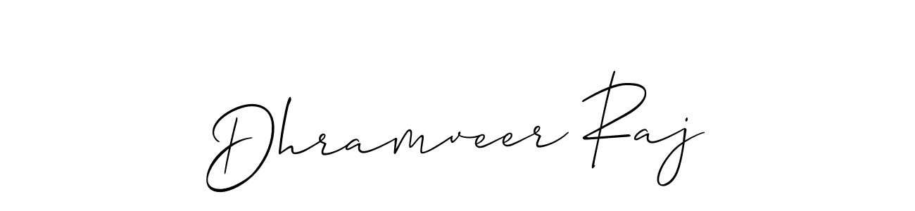 Also we have Dhramveer Raj name is the best signature style. Create professional handwritten signature collection using Allison_Script autograph style. Dhramveer Raj signature style 2 images and pictures png