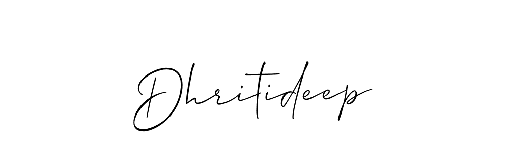 How to Draw Dhritideep signature style? Allison_Script is a latest design signature styles for name Dhritideep. Dhritideep signature style 2 images and pictures png