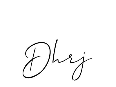 Make a beautiful signature design for name Dhrj. With this signature (Allison_Script) style, you can create a handwritten signature for free. Dhrj signature style 2 images and pictures png