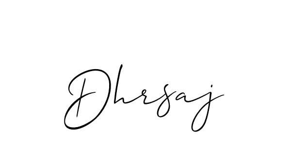 Similarly Allison_Script is the best handwritten signature design. Signature creator online .You can use it as an online autograph creator for name Dhrsaj. Dhrsaj signature style 2 images and pictures png