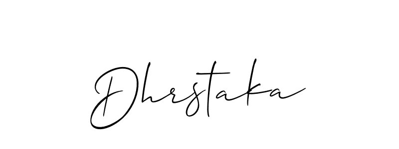 You should practise on your own different ways (Allison_Script) to write your name (Dhrstaka) in signature. don't let someone else do it for you. Dhrstaka signature style 2 images and pictures png