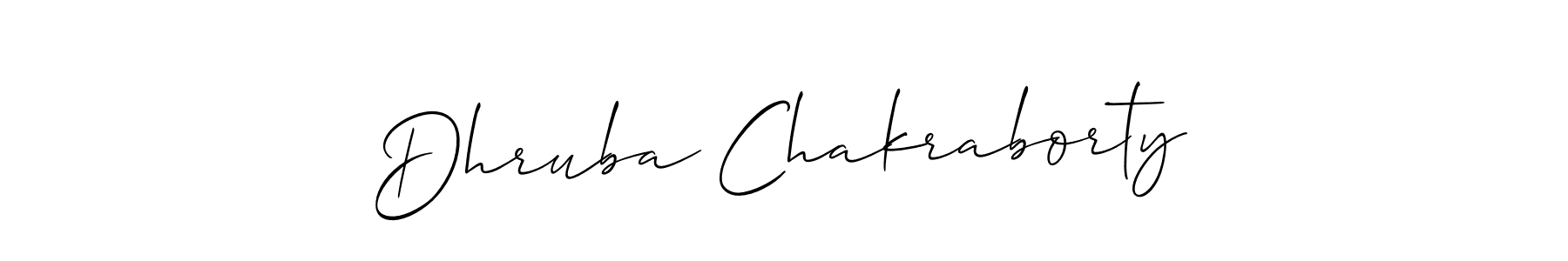 Also we have Dhruba Chakraborty name is the best signature style. Create professional handwritten signature collection using Allison_Script autograph style. Dhruba Chakraborty signature style 2 images and pictures png