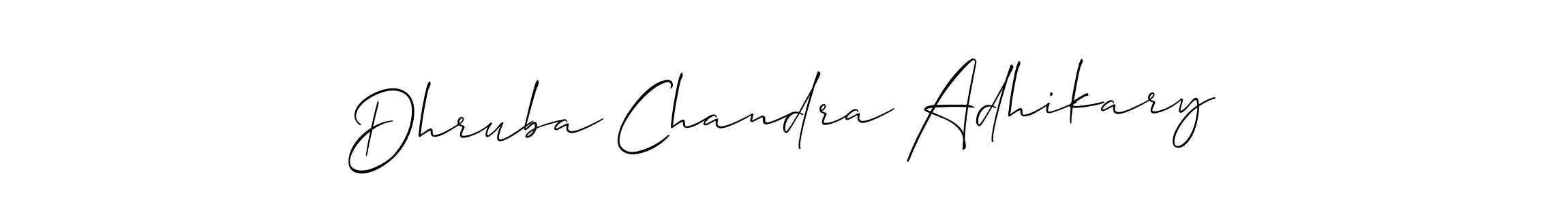 Dhruba Chandra Adhikary stylish signature style. Best Handwritten Sign (Allison_Script) for my name. Handwritten Signature Collection Ideas for my name Dhruba Chandra Adhikary. Dhruba Chandra Adhikary signature style 2 images and pictures png