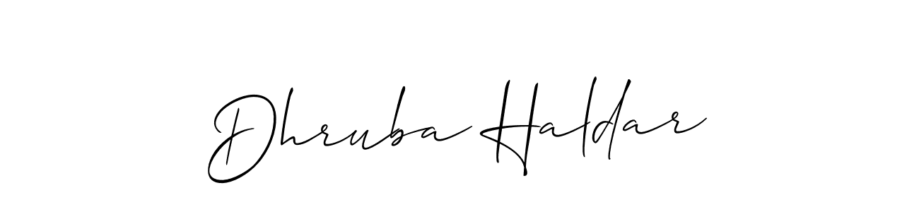 This is the best signature style for the Dhruba Haldar name. Also you like these signature font (Allison_Script). Mix name signature. Dhruba Haldar signature style 2 images and pictures png