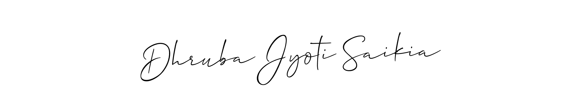 if you are searching for the best signature style for your name Dhruba Jyoti Saikia. so please give up your signature search. here we have designed multiple signature styles  using Allison_Script. Dhruba Jyoti Saikia signature style 2 images and pictures png