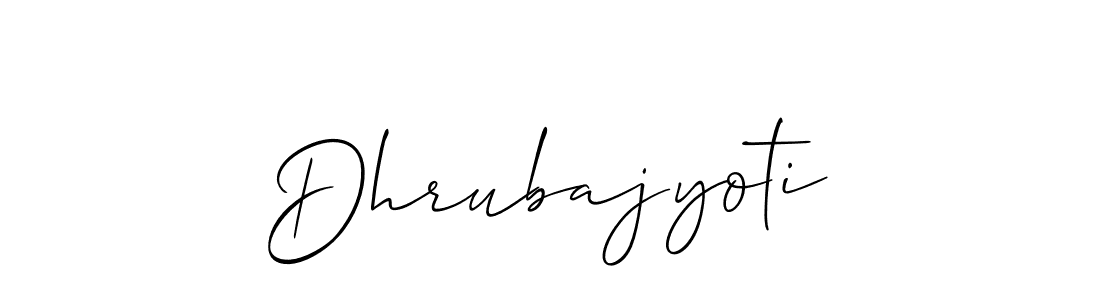 Also we have Dhrubajyoti name is the best signature style. Create professional handwritten signature collection using Allison_Script autograph style. Dhrubajyoti signature style 2 images and pictures png