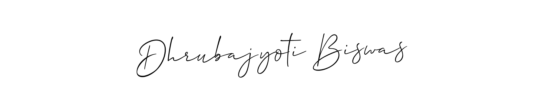 Dhrubajyoti Biswas stylish signature style. Best Handwritten Sign (Allison_Script) for my name. Handwritten Signature Collection Ideas for my name Dhrubajyoti Biswas. Dhrubajyoti Biswas signature style 2 images and pictures png