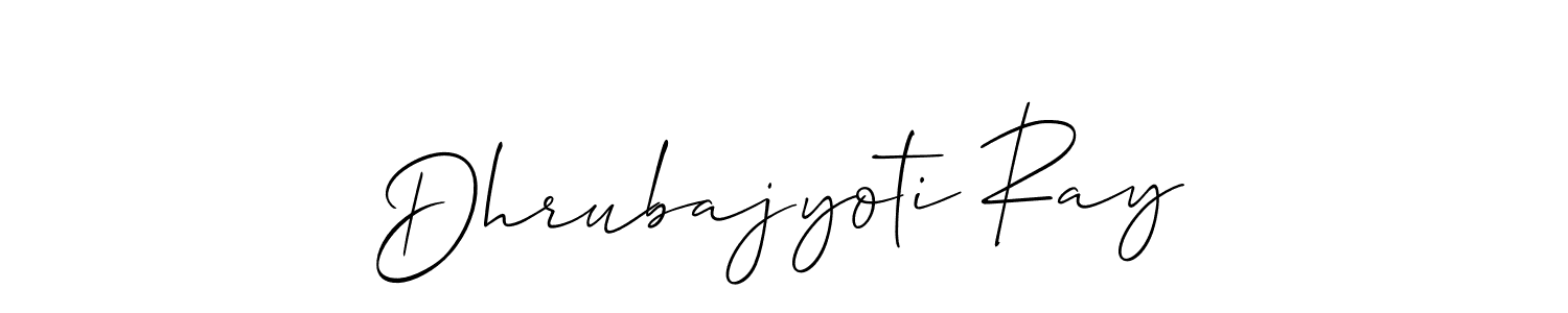 Create a beautiful signature design for name Dhrubajyoti Ray. With this signature (Allison_Script) fonts, you can make a handwritten signature for free. Dhrubajyoti Ray signature style 2 images and pictures png