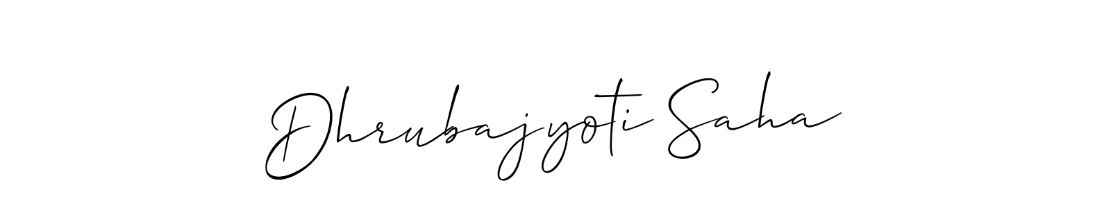 Design your own signature with our free online signature maker. With this signature software, you can create a handwritten (Allison_Script) signature for name Dhrubajyoti Saha. Dhrubajyoti Saha signature style 2 images and pictures png