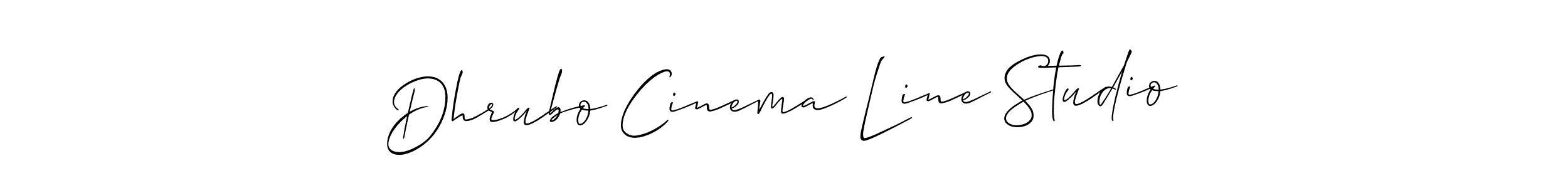 Use a signature maker to create a handwritten signature online. With this signature software, you can design (Allison_Script) your own signature for name Dhrubo Cinema Line Studio. Dhrubo Cinema Line Studio signature style 2 images and pictures png