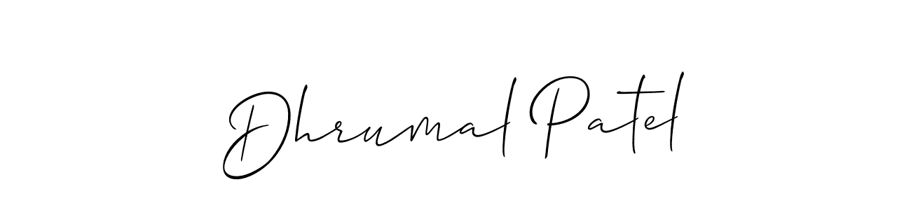 You can use this online signature creator to create a handwritten signature for the name Dhrumal Patel. This is the best online autograph maker. Dhrumal Patel signature style 2 images and pictures png