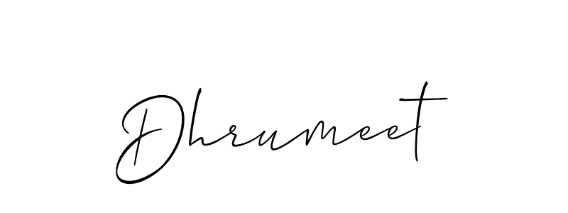 It looks lik you need a new signature style for name Dhrumeet. Design unique handwritten (Allison_Script) signature with our free signature maker in just a few clicks. Dhrumeet signature style 2 images and pictures png