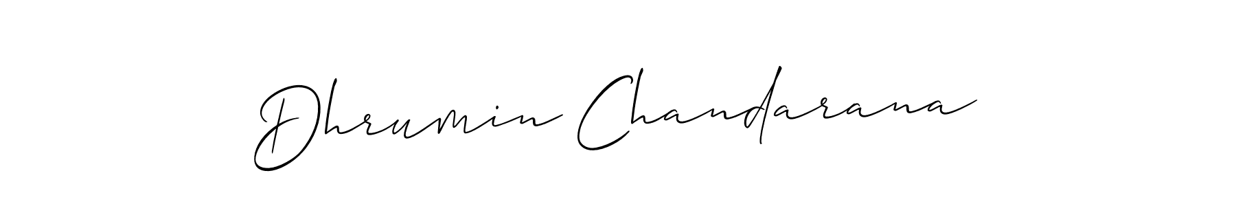 You can use this online signature creator to create a handwritten signature for the name Dhrumin Chandarana. This is the best online autograph maker. Dhrumin Chandarana signature style 2 images and pictures png