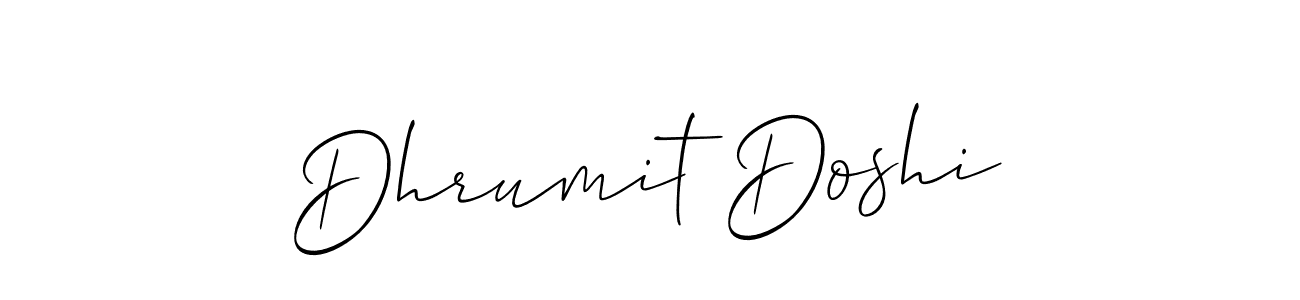 Best and Professional Signature Style for Dhrumit Doshi. Allison_Script Best Signature Style Collection. Dhrumit Doshi signature style 2 images and pictures png