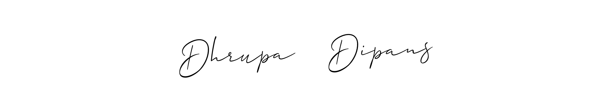 Similarly Allison_Script is the best handwritten signature design. Signature creator online .You can use it as an online autograph creator for name Dhrupa ❤️ Dipans. Dhrupa ❤️ Dipans signature style 2 images and pictures png