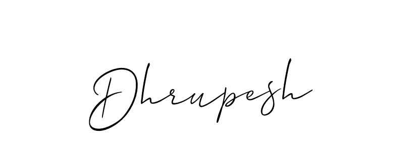 It looks lik you need a new signature style for name Dhrupesh. Design unique handwritten (Allison_Script) signature with our free signature maker in just a few clicks. Dhrupesh signature style 2 images and pictures png