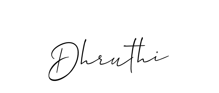 if you are searching for the best signature style for your name Dhruthi. so please give up your signature search. here we have designed multiple signature styles  using Allison_Script. Dhruthi signature style 2 images and pictures png