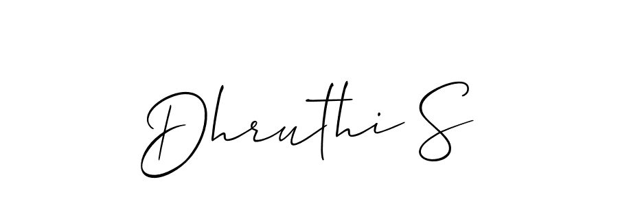 Make a beautiful signature design for name Dhruthi S. Use this online signature maker to create a handwritten signature for free. Dhruthi S signature style 2 images and pictures png