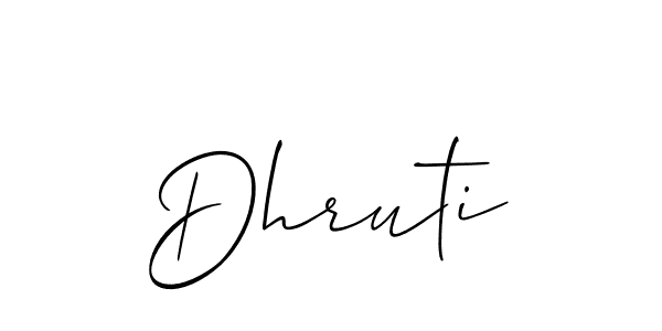 Make a short Dhruti signature style. Manage your documents anywhere anytime using Allison_Script. Create and add eSignatures, submit forms, share and send files easily. Dhruti signature style 2 images and pictures png