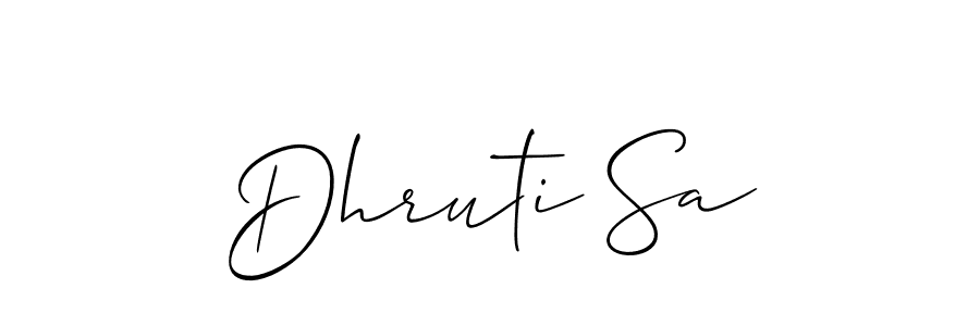 Once you've used our free online signature maker to create your best signature Allison_Script style, it's time to enjoy all of the benefits that Dhruti Sa name signing documents. Dhruti Sa signature style 2 images and pictures png