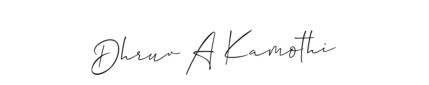 Here are the top 10 professional signature styles for the name Dhruv A Kamothi. These are the best autograph styles you can use for your name. Dhruv A Kamothi signature style 2 images and pictures png