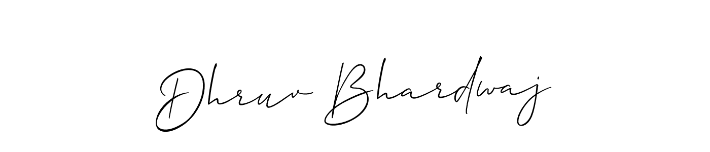 Use a signature maker to create a handwritten signature online. With this signature software, you can design (Allison_Script) your own signature for name Dhruv Bhardwaj. Dhruv Bhardwaj signature style 2 images and pictures png