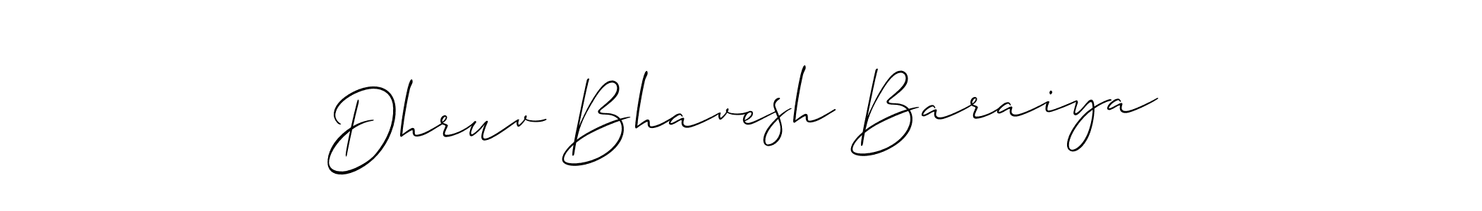 Best and Professional Signature Style for Dhruv Bhavesh Baraiya. Allison_Script Best Signature Style Collection. Dhruv Bhavesh Baraiya signature style 2 images and pictures png