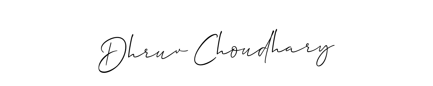 Make a short Dhruv Choudhary signature style. Manage your documents anywhere anytime using Allison_Script. Create and add eSignatures, submit forms, share and send files easily. Dhruv Choudhary signature style 2 images and pictures png