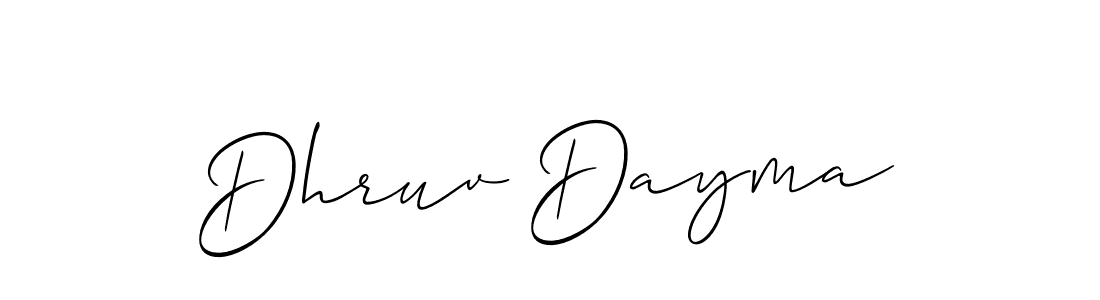 Similarly Allison_Script is the best handwritten signature design. Signature creator online .You can use it as an online autograph creator for name Dhruv Dayma. Dhruv Dayma signature style 2 images and pictures png