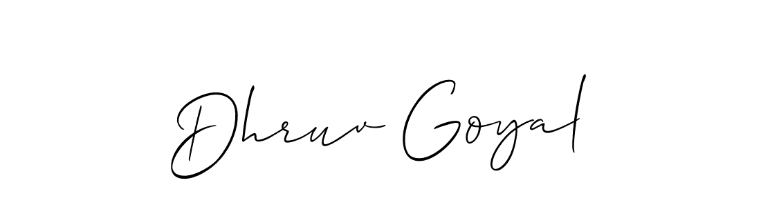 Also You can easily find your signature by using the search form. We will create Dhruv Goyal name handwritten signature images for you free of cost using Allison_Script sign style. Dhruv Goyal signature style 2 images and pictures png