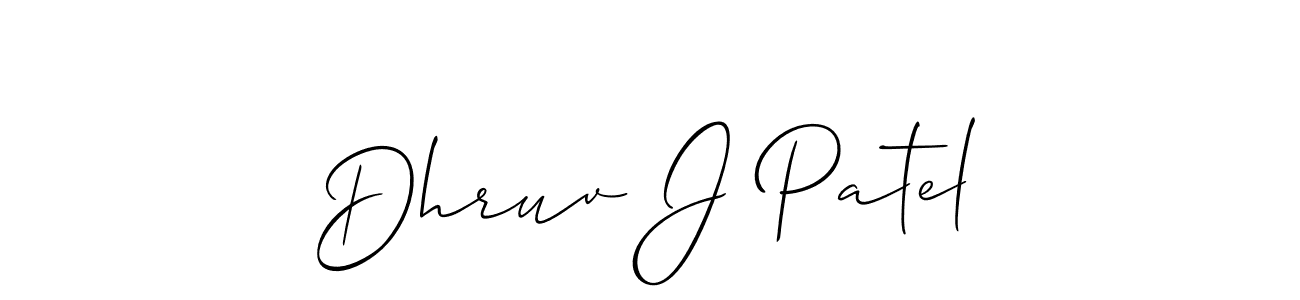 How to Draw Dhruv J Patel signature style? Allison_Script is a latest design signature styles for name Dhruv J Patel. Dhruv J Patel signature style 2 images and pictures png