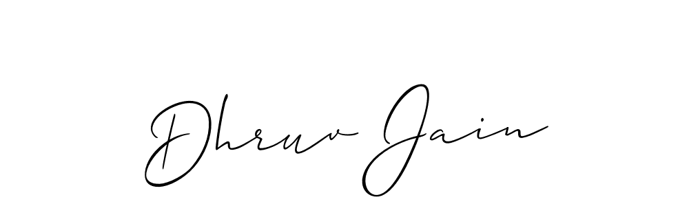 It looks lik you need a new signature style for name Dhruv Jain. Design unique handwritten (Allison_Script) signature with our free signature maker in just a few clicks. Dhruv Jain signature style 2 images and pictures png
