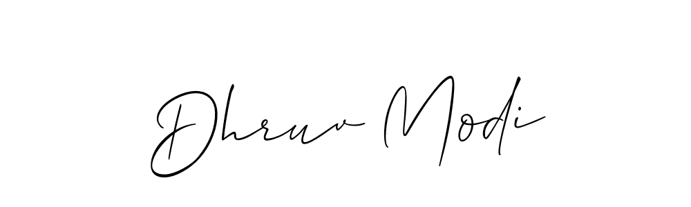 How to make Dhruv Modi signature? Allison_Script is a professional autograph style. Create handwritten signature for Dhruv Modi name. Dhruv Modi signature style 2 images and pictures png